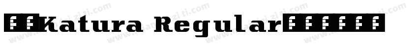 丸明Katura Regular字体转换